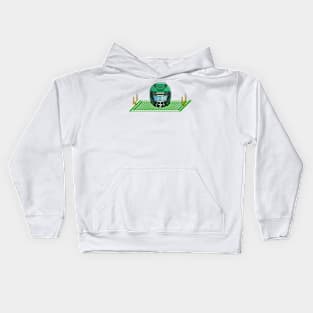 Helmet 2 and Field Dark Green Kids Hoodie